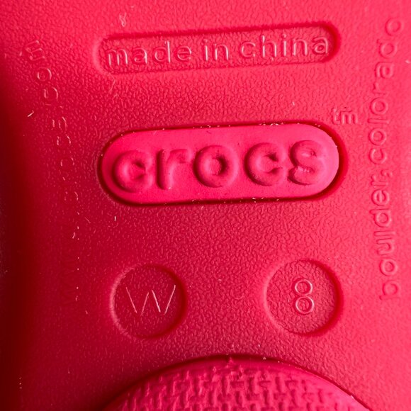 Crocs Sandal Women 8 Flip Flop Rainbow Strap Huarache Beach Cruise Pool Core Ex - Picture 12 of 12